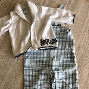 Like new! Janie and jack smocked set
